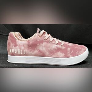 NOBULL Tie-Dye Canvas Trainer Dusty Rose. Unisex size  men’s 8 woman’s 9.5